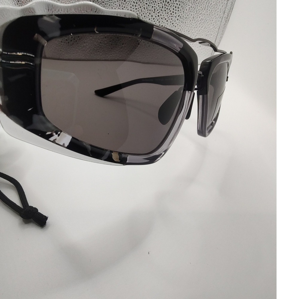 Nike Electric Drip Sunglasses Black Clear Marbled EV1011X 010 Sport Shield Mens